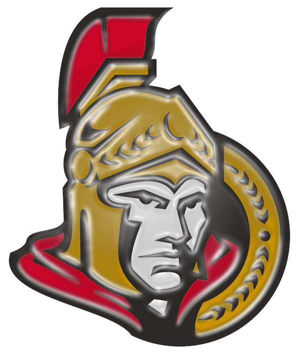 Ottawa Senators Plastic Effect Logo iron on paper